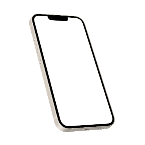 iPhone 13 Mockup Starlight Right View