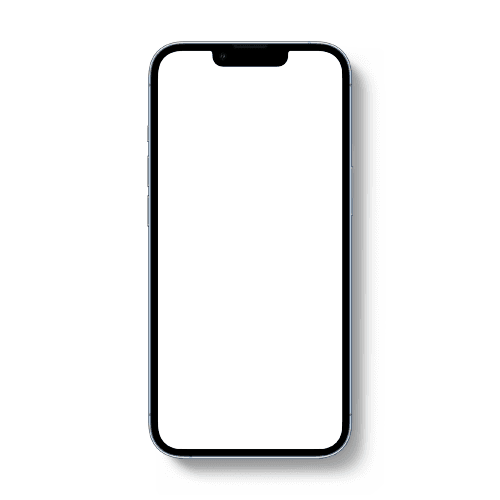 iPhone 13 Pro Mockup Top View (Sierra Blue)