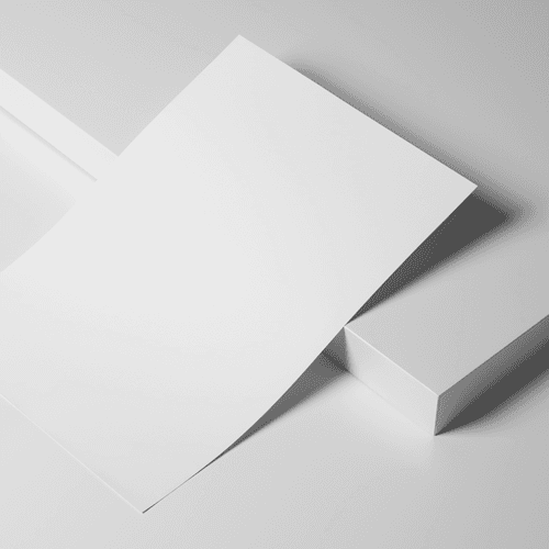 Poster Mockup On The White Wooden