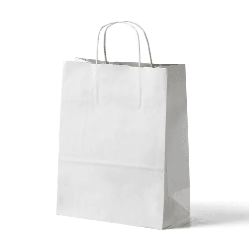White Paper Shopping Bag Mockup