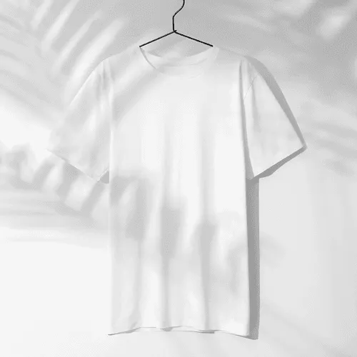 White Hanging T-shirt Mockup