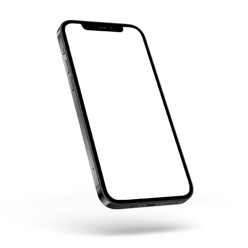 Flying iPhone 12 Pro Mockup Right View