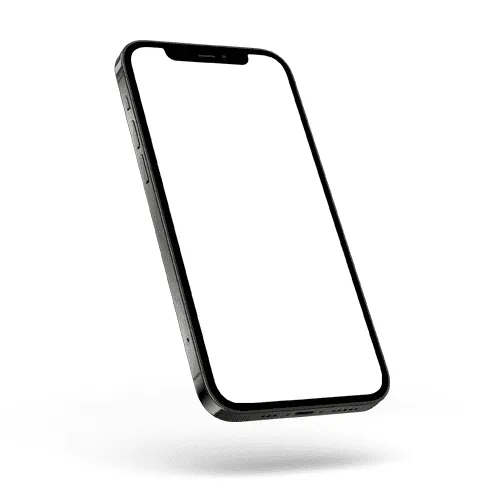 Flying iPhone 12 Pro Mockup Right View