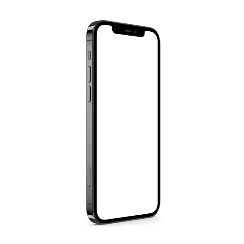 iPhone 12 Pro Black Mockup Right View