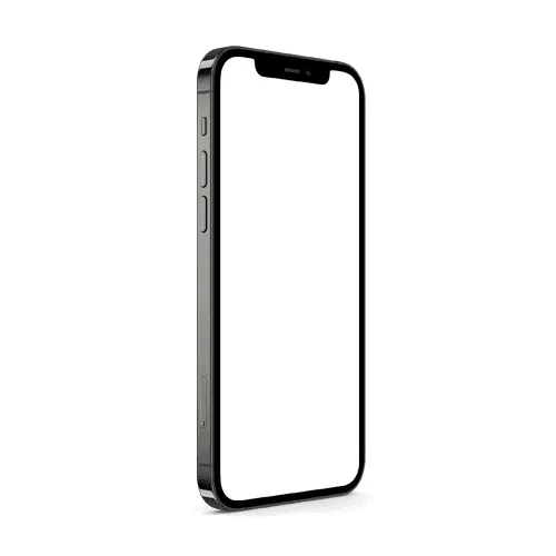 iPhone 12 Pro Black Mockup Right View