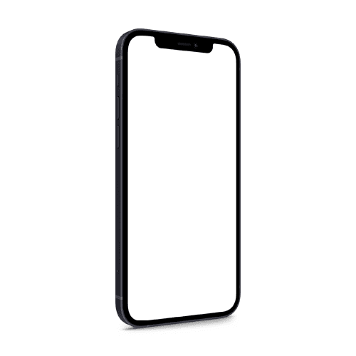 Black iPhone 12 Mockup Right View
