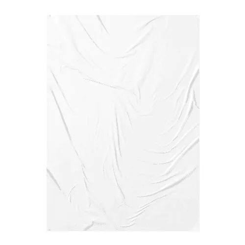 White Glued Poster Mockup