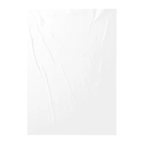 White Crumpled Pasted Poster Mockup