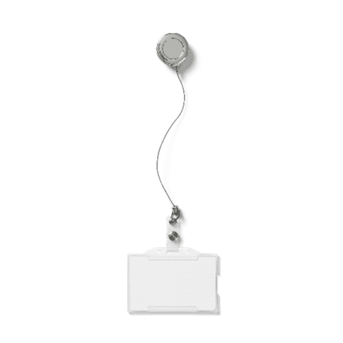 Retractable Keychain and ID Card Mockup