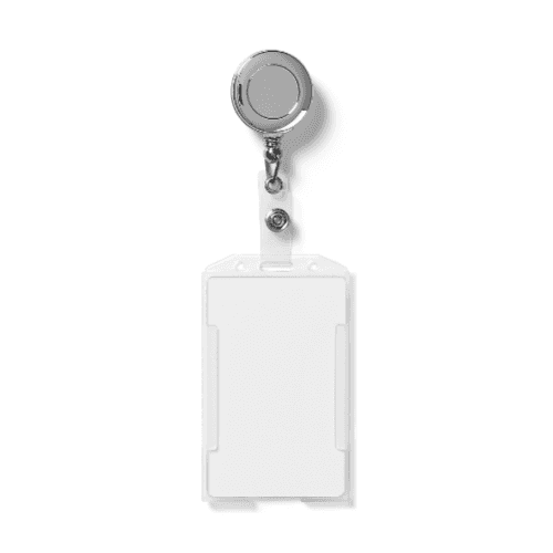 Retractable Keychain and ID Card Mockup