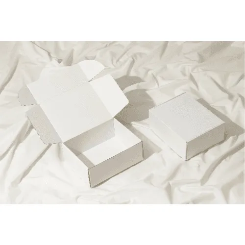 Open Mailer Box Mockup (On The Bed)