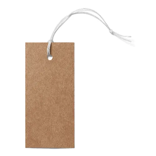 Long Label Tag Kraft Mockup