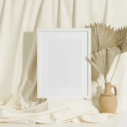 Photo Frame Mockup With Jug