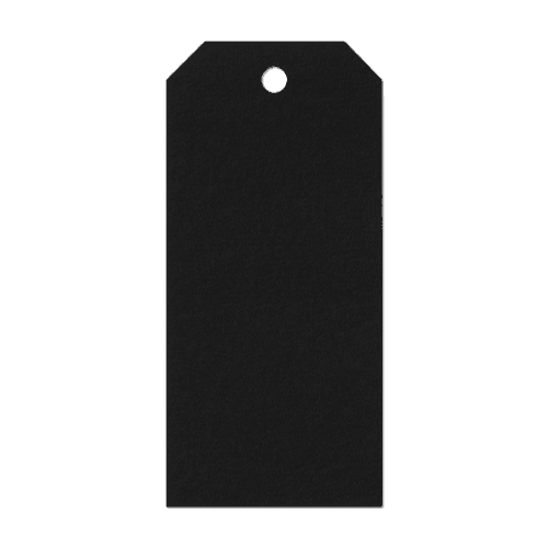 Black Luggage Label Tag Mockup