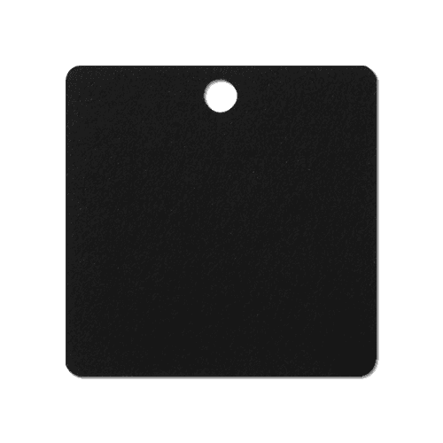 Black Square Rounded Label Tag Mockup
