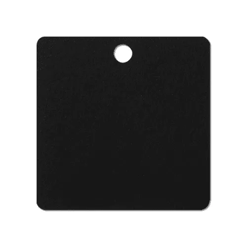 Black Square Rounded Label Tag Mockup