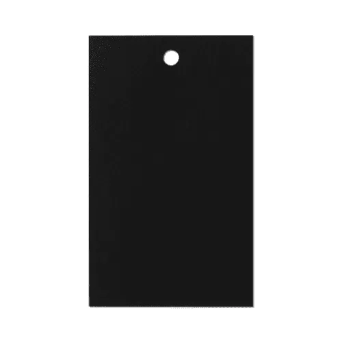 Black Rectangular Label Tag Mockup