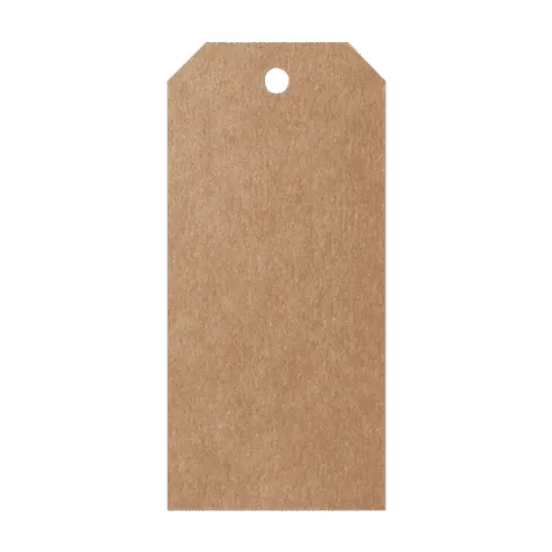 Front Kraft Luggage Label Tag Mockup