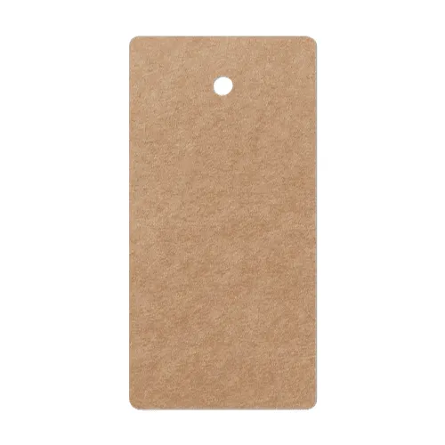 Kraft Rectangular Rounded Label Tag Mockup