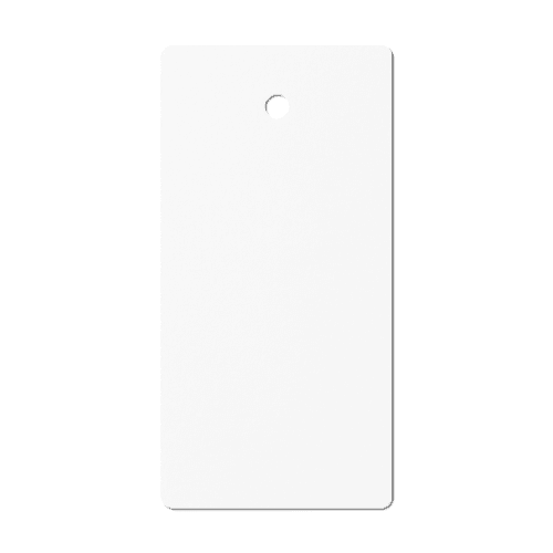 White Long Label Tag Mockup