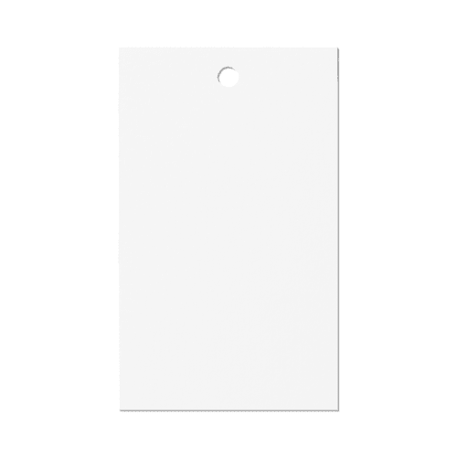 White Rectangular Label Tag Mockup