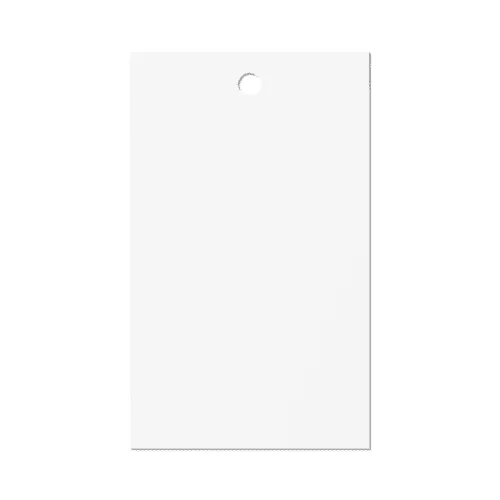 White Rectangular Label Tag Mockup