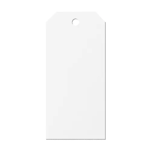 White Luggage Label Tag Mockup