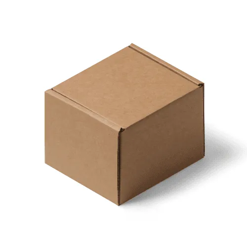 Kraft Cube Mailer Box Mockup