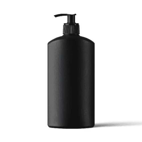 Matte Black Pump Bottle Mockup