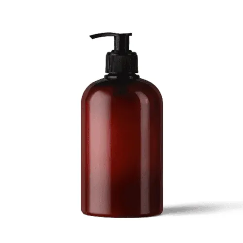 Glass Pump Bottle Mockup Front View