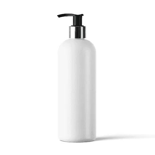 Black Tipped Pump Bottle Mockup