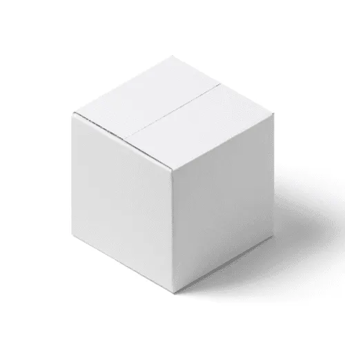 Square Shipping Box Mockup