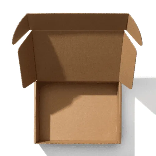 Open Kraft Mailer Box Mockup