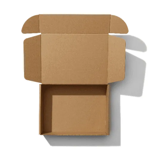 Top Empty Kraft Mailer Box Mockup
