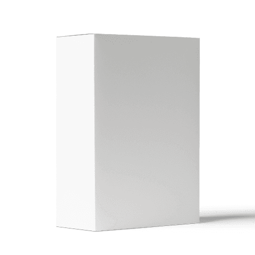 White Product Box Mockup Left View