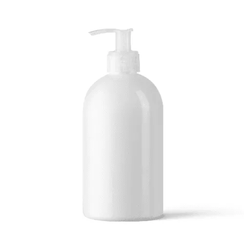 White Plastic Pump Bottle Mockup