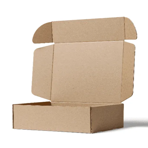 Empty Kraft Mailer Box Mockup