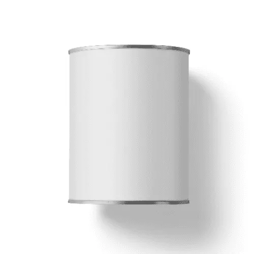 White Tin Can Mockup