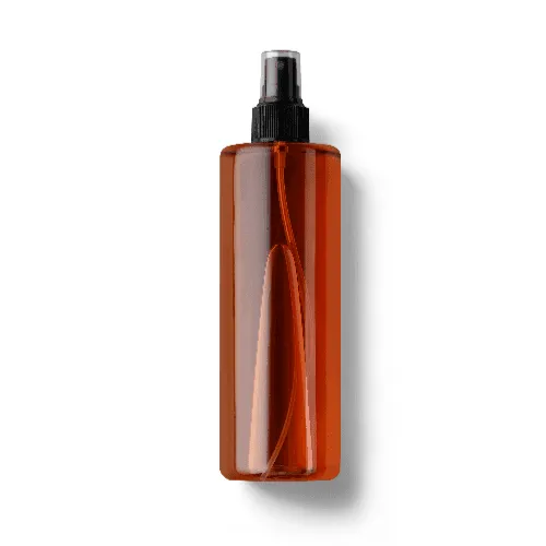 Amber Plastic Spray Bottle Mockup