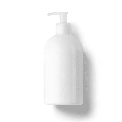 Plastic Pump Bottle Mockup Side View