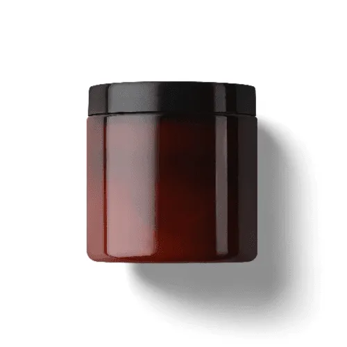 Amber Glass Jar