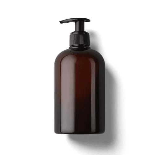 Glass Pump Bottle Side View