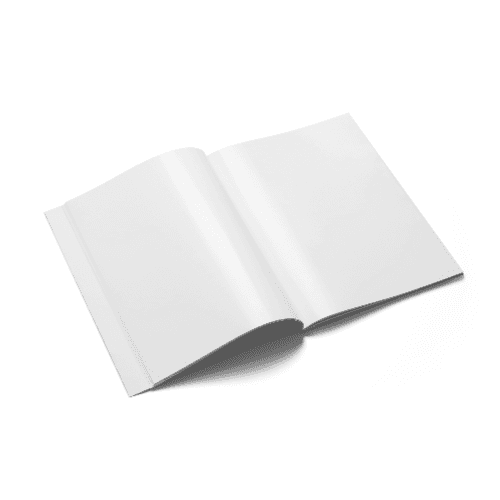 Open Magazine Mockup Right View