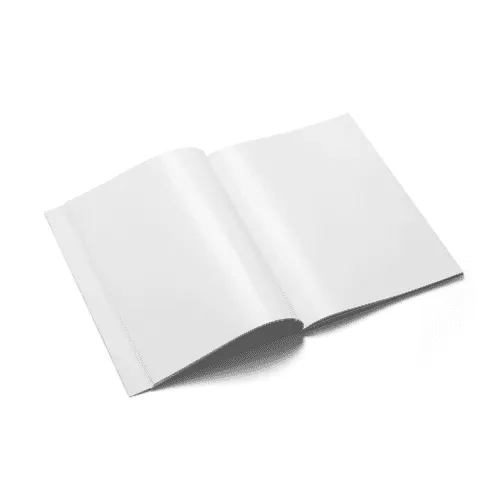 Open Magazine Mockup Right View