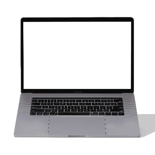 Macbook Pro Mockup Front View