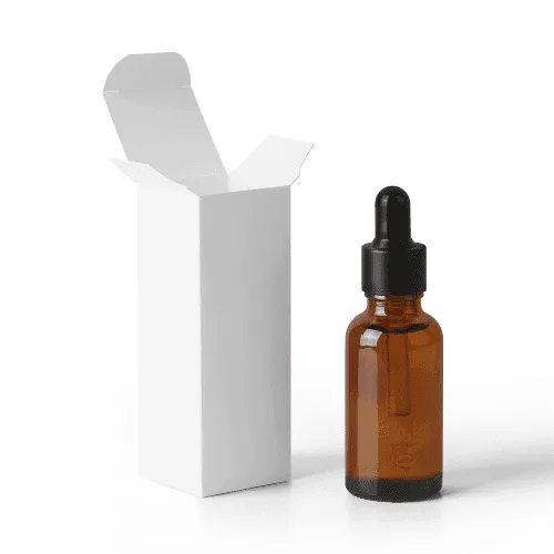 Dropper Bottle and Product Box Mockup