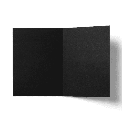 Folded Card A6 (118x159 mm) Black