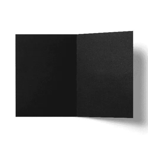 Folded Card A6 (118x159 mm) Black