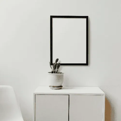 Front Frame Poster Mockup