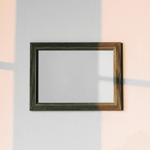 Wood Frame Poster Mockup
